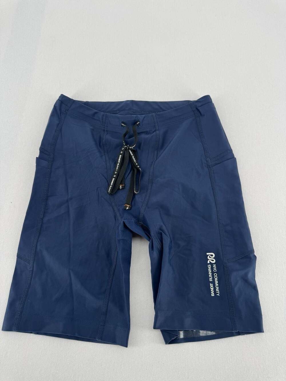Bandit Running Half Tights Size Medium Blue Athletic Shorts